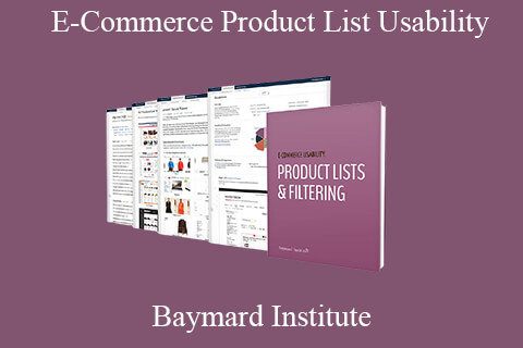 Baymard Institute – E-Commerce Product List Usability