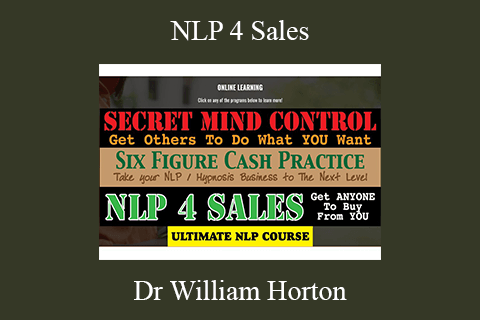 Dr William Horton – NLP 4 Sales