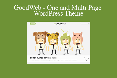 GoodWeb – One and Multi Page WordPress Theme