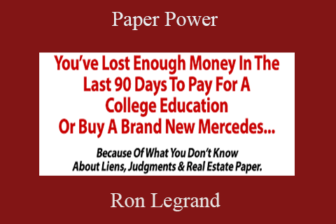 Ron Legrand – Paper Power