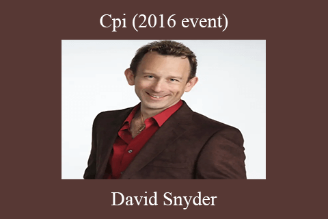 David Snyder – Cpi (2016 event)