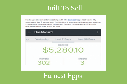 Earnest Epps – Built To Sell