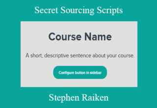 Stephen Raiken – Secret Sourcing Scripts