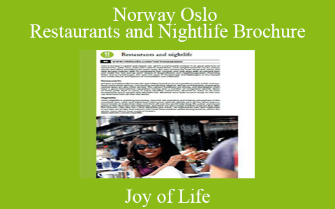 Joy of Life – Norway Oslo Restaurants and Nightlife Brochure