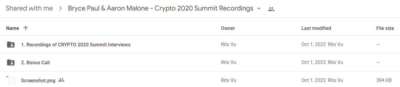 Bryce Paul & Aaron Malone - Crypto 2020 Summit Recordings