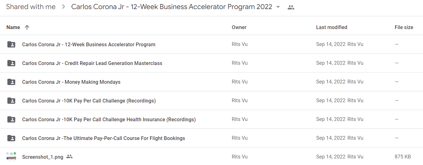 Carlos Corona Jr - 12-Week Business Accelerator Program 2022