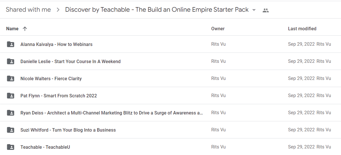 Discover by Teachable - The Build an Online Empire Starter Pack