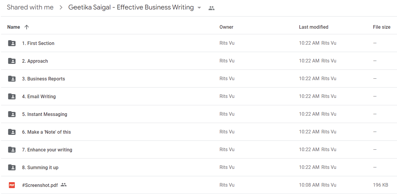 Geetika Saigal - Effective Business Writing