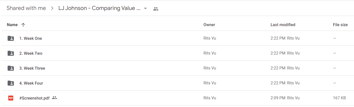 LJ Johnson - Comparing Value Resorts