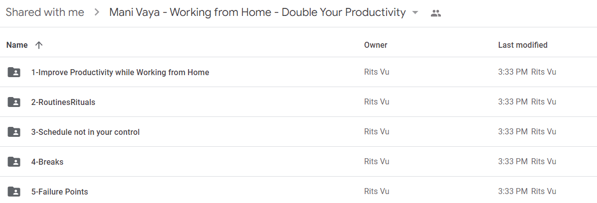 Mani Vaya - Working from Home - Double Your Productivity