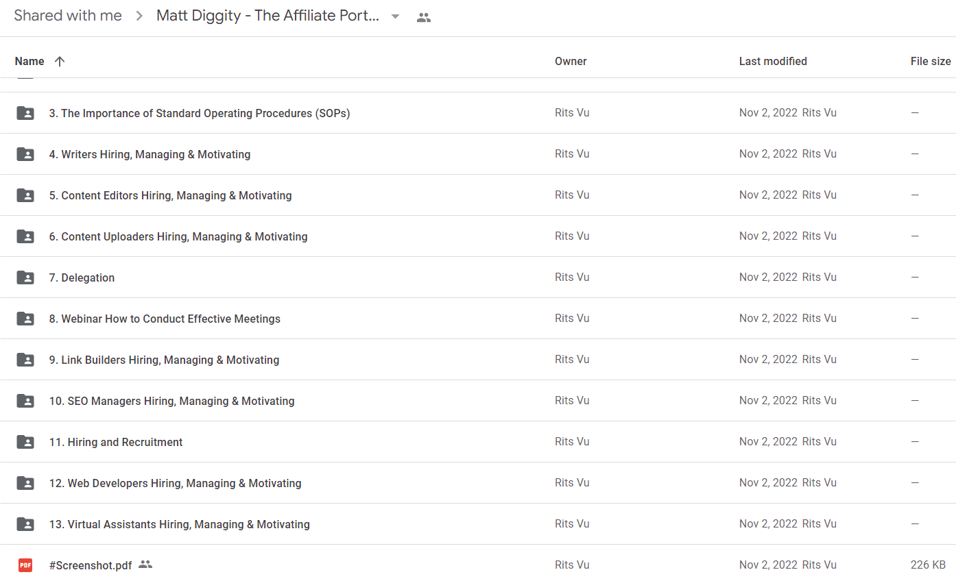 Matt Diggity - The Affiliate Portfolio Playbook