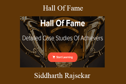 Siddharth Rajsekar – Hall Of Fame