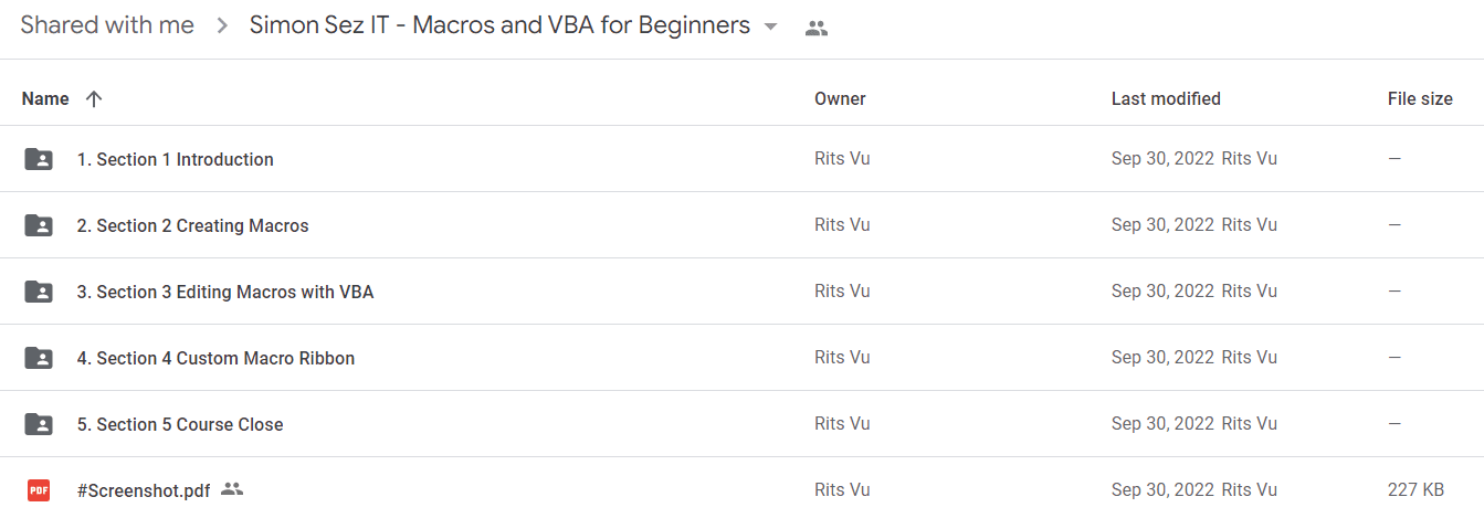 Simon Sez IT - Macros and VBA for Beginners