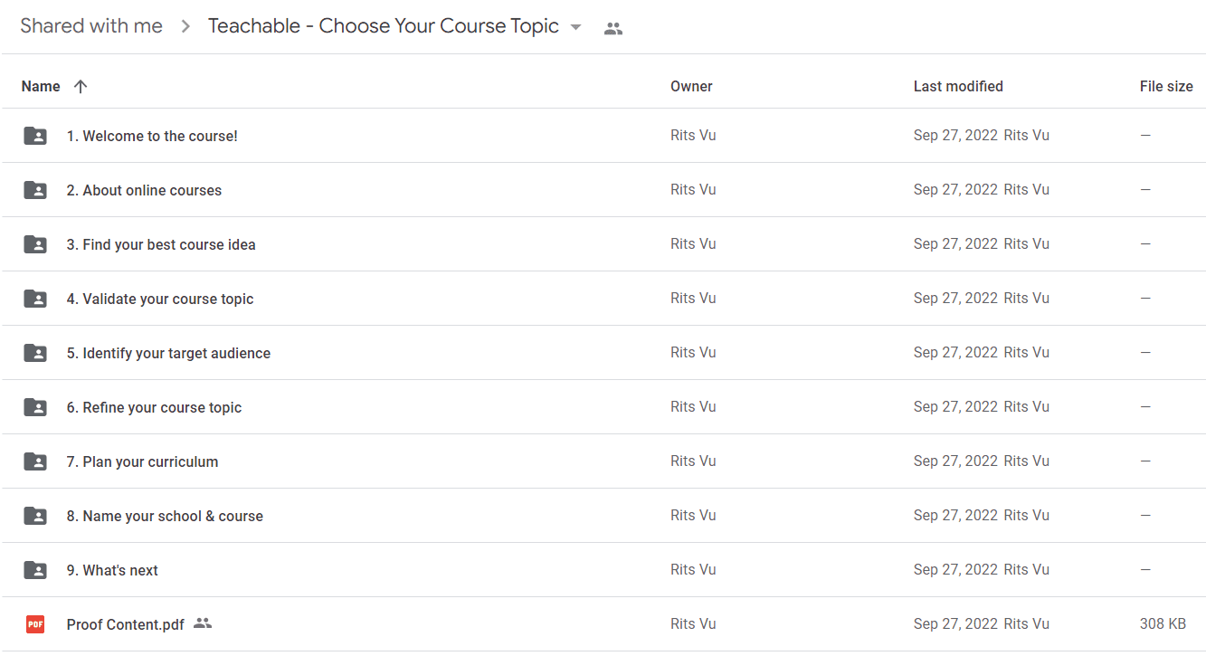 Teachable - Choose Your Course Topic