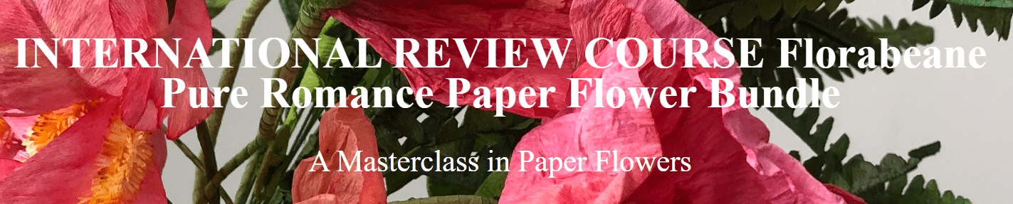 Amity Katharine Libby - TERNATIONAL REVIEW COURSE Florabeane Pure Romance Paper Flower Bundle