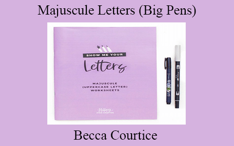 Becca Courtice – Majuscule Letters (Big Pens)