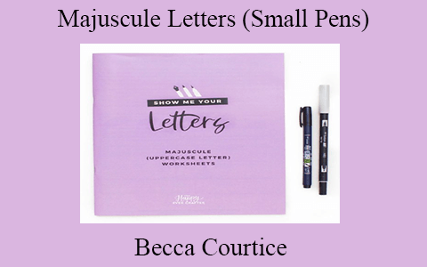 Becca Courtice – Majuscule Letters (Small Pens)