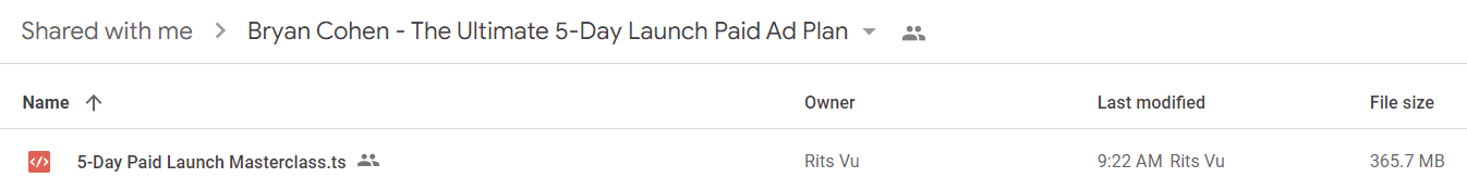 Bryan Cohen - The Ultimate 5-Day Launch Paid Ad Plan