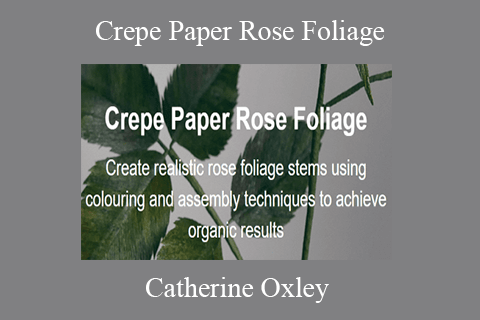 Catherine Oxley – Crepe Paper Rose Foliage