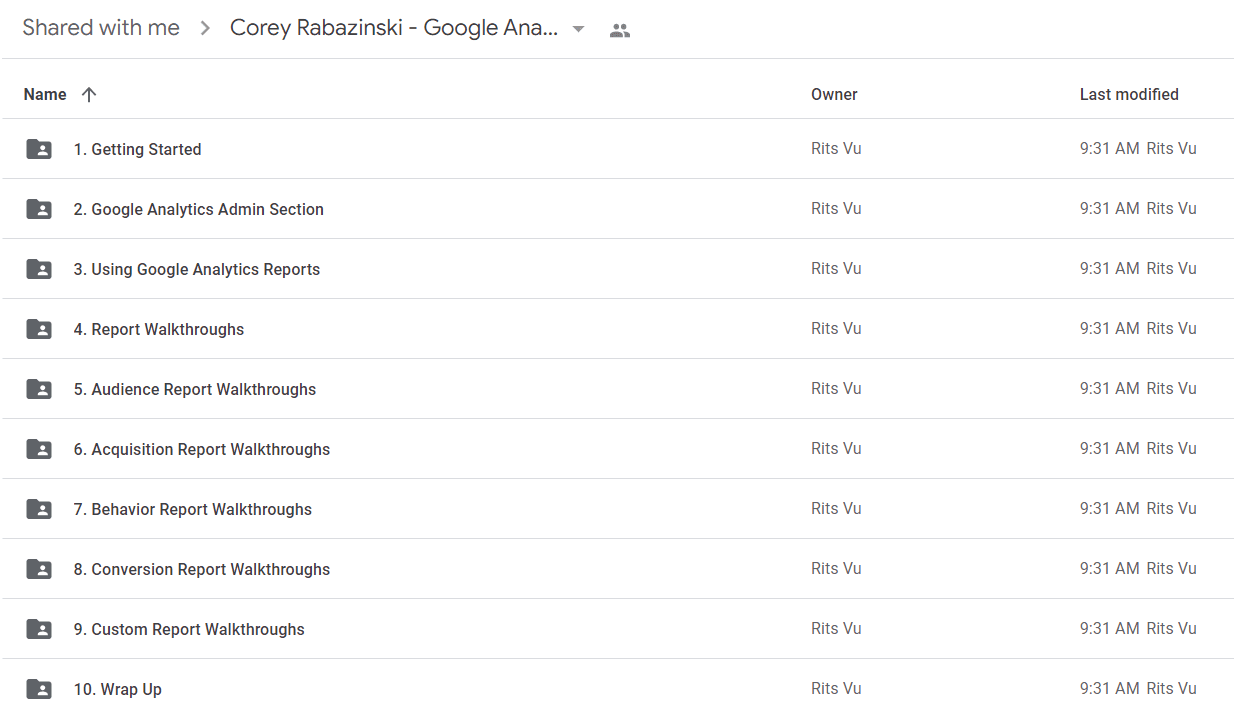 Corey Rabazinski - Google Analytics for Beginners