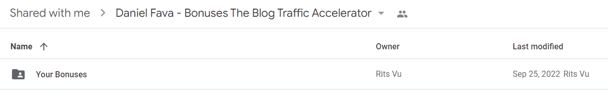 Daniel Fava - Bonuses The Blog Traffic Accelerator