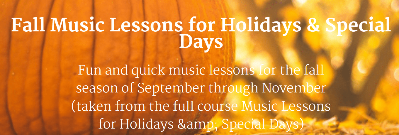 Gena Mayo - Fall Music Lessons for Holidays & Special Days