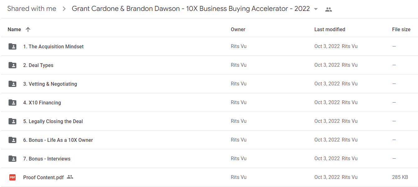 Grant Cardone & Brandon Dawson - 10X Business Buying Accelerator - 2022