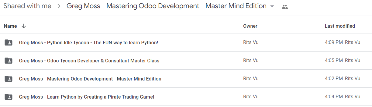 Greg Moss - Mastering Odoo Development - Master Mind Edition