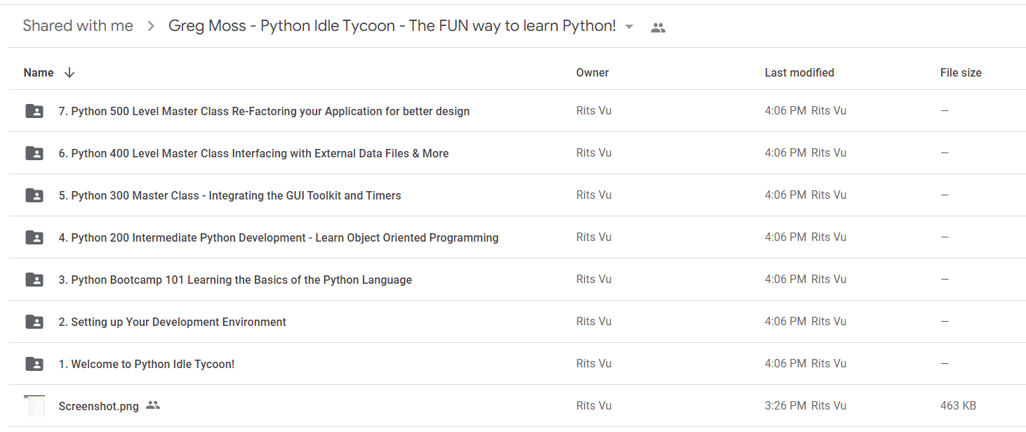 Greg Moss - Python Idle Tycoon - The FUN way to learn Python!