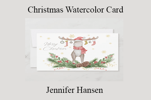 Jennifer Hansen – Christmas Watercolor Card