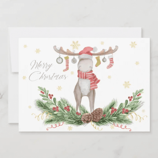 Jennifer Hansen - Christmas Watercolor Card