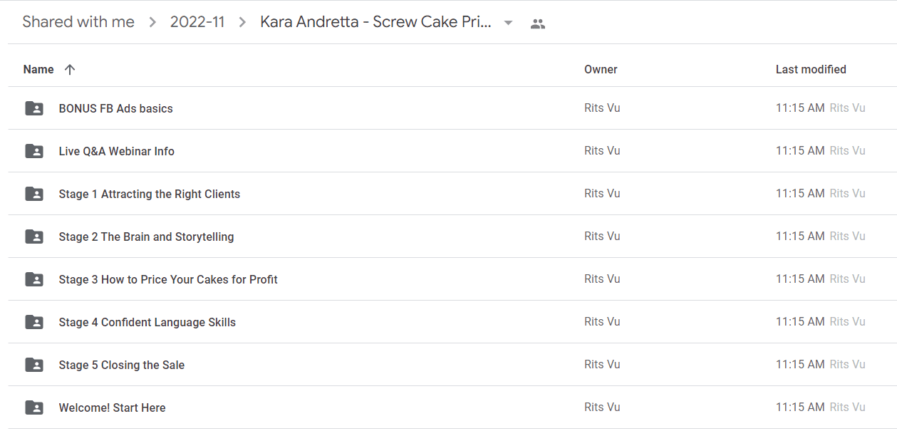 Kara Andretta - Screw Cake Pricing