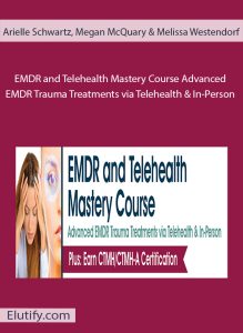 Official cover art for the 'EMDR and Telehealth Mastery Course,' a program for advanced EMDR trauma treatments.