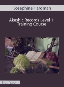 Official cover art for the Akashic Records Level 1 Training Course with Josephine Hardman, symbolizing the soul's Book of Life and spiritual connection.