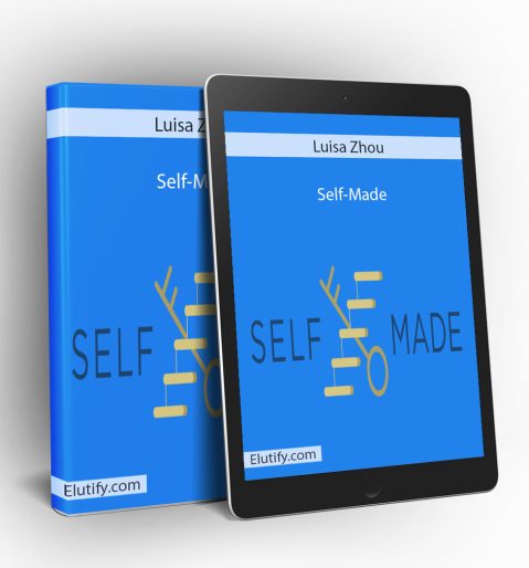 Product mockup for Luisa Zhou's 'Self-Made' course, showing the online business program materials on a digital tablet and binder.