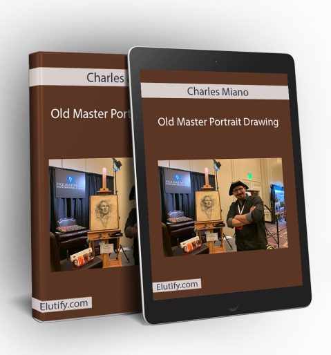 Charcoal portrait drawing process shown by Charles Miano