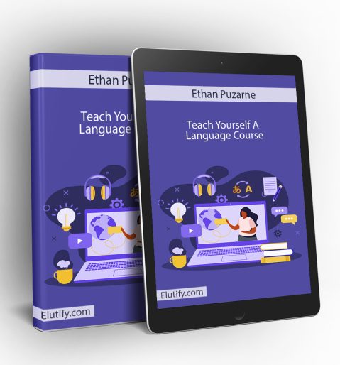 Refold Teach Yourself A Language Course mockup showing book and tablet on Elutify.com