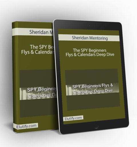 Mockup of SPY Flyers & Calendars Deep Dive course interface and charts