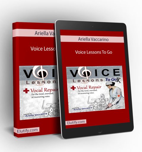 Mockup of Ariella Vaccarino’s Voice Lessons To Go program