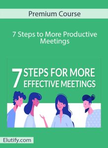 7 Steps to More Productive Meetings course cover