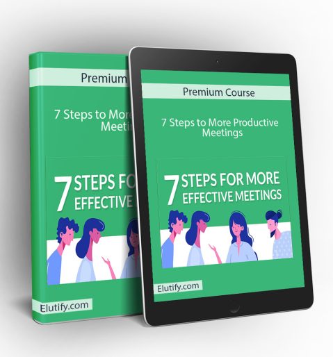 Preview of 7 Steps to More Productive Meetings training materials and step-by-step modules