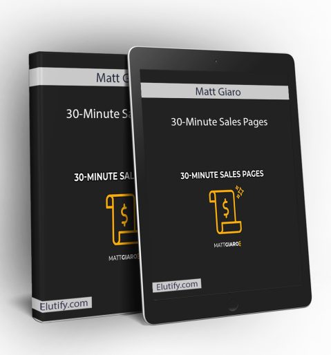 Matt Giaro – 30-Minute Sales Pages Mockup