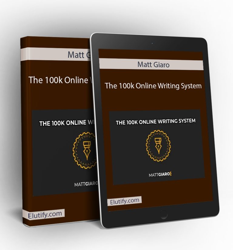 Preview of Matt Giaro’s 100k Online Writing System course modules and training materials