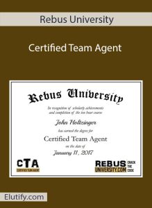 Rebus University Certified Team Agent course cover image