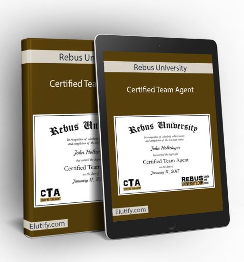 Certified Team Agent training mockup by Rebus University